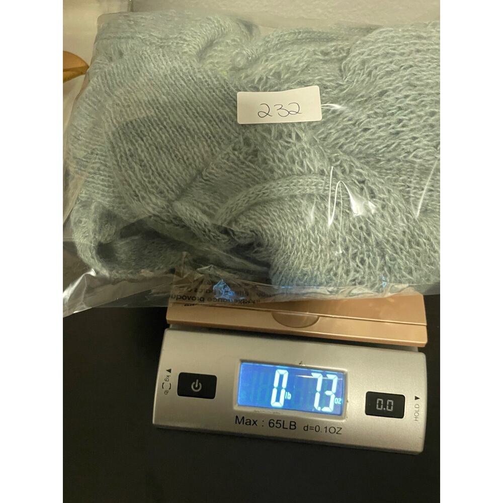 Vintage Forever 21 Womens Wrap Cardigan Medium Teal Mohair Blend Fairy Y2K NWT - Picture 8 of 8